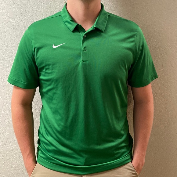 Nike Other - Nike Dri Fit Green Mens Golf Polo Size L